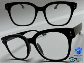 R259 Spexx Eyewear Oversized Classy Vintage Retro Reading Eye Glasses Readers Big Black Frame 2.75