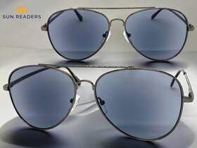 R407 Spexx Eyewear Mens Classic Vintage Retro Style Reading Sun Glasses Readers Gray Frame 3.00