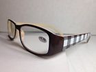 Srcr1 Cheetah Eyewear Readers Womens Fashion Reading Glasses Brown Plaid