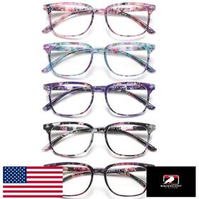 B0dfyg3prt Stastend 5pk Blue Light Blocking Reading Glasses Women Computer Readers Spring H