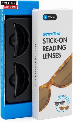 Sticktite Lens 726084056374 Lenses Small 28mm Stick-on Bifocal Convert Sunglasses Into Magni