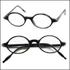 Strength Polished Rich Reading Lens Retro Frame Black Glasses 2.00