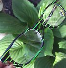 2227-44 Stripe Eyebobs Readers 1.0 Board Frame Green Black Lime Glasses