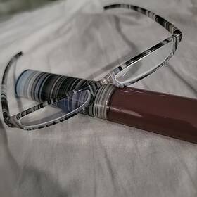 2927075 Stripes 685 2.00 Designer Reading Glasses With Tube Case Miyui Japan Usa Design