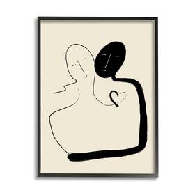 Stupell Industries 196216128369 Together Romantic Couple Embrace Modern Minimal Linework Designed By Atelier