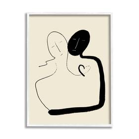 Stupell Industries 196216128437 Together Romantic Couple Embrace Modern Minimal Linework Designed By Atelier