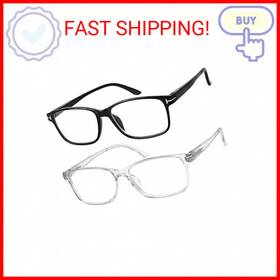 Success Eyewear 744881477949 Computer Glasses 2 Pk Anti Glare Reflection Classic Reading Glas