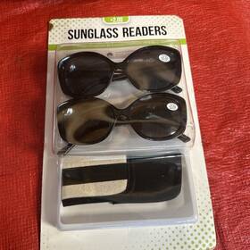 Sun Readers 686317587948 Icon Womens Reading Sunglasses Bifocals 2 Pack Cases - Brand New
