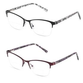 B0bndnnzh7 Sunamoy Bifocal Reading Glasses Women Cat Eye Blue Light Blocking Computer Reader Stylis