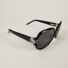 75788-cps025-096 Sunglass Readers Womens Black Frame 2.50 Round Lens Style