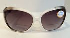 S012318 Sunglasses 2.00 White Readers Fiore Womens Bodacious Bifocal Sun