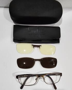 5013 Sunlites Clip Magnetology Glasses 2 Magnetic Clips And Cases Sl Cafe A/a