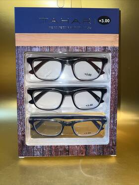 Tahari 781268873956 3.00 Premium 3-pack Reading Glasses Readers New Authentic