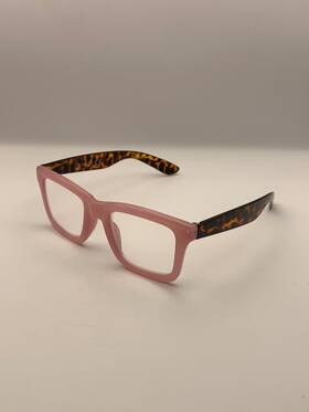 Etx0904-a Tahari Reading Glasses 3.00 Pink Tortoise Frame