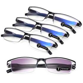 Teraise 786592113372 Reading Glasses 4-pack Blue Light Blocking Reader For Men And