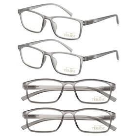 Hz-627-mg-100 Teraise Blue Light Reading Glasses Men 4-pack Lightweight Reader Women With S
