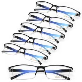 T-6pcs-820-150 Teraise 6pcs Fashion Anti-blue Light Reading Glasses Men Women Computer Reade