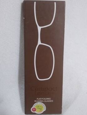 91760 That Company Called If Compact Lenses Flat-folding Reading Glasses Espresso 3.0 - New In Package