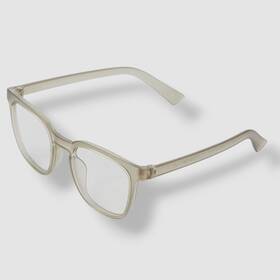 51-21-144 The Book Club 324976349842 51 Unisex Gray Square Reading Glasses 0.00 Size