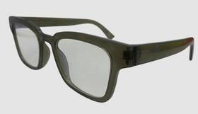 50-20-145 The Book Club 324976366917 Unisex Gray Square Acrylic Reading Glasses 0.0 Size