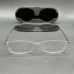 7924-101824-29.95 Thinoptics Frontpage 1.50 Reading Glasses Clear Used With Case
