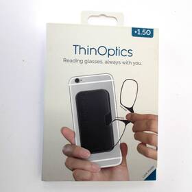 Thinoptics 814493023374 Secure Fit Armless Ultralight Reading Glasses With Universal Pod Case