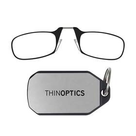Thinoptics 814493024173 Keychain Rectangular Reading Glasses Black Frames/silver Case 2