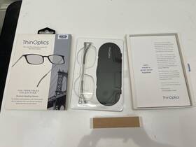 Mbbkn1.5bisr Thinoptics New Brooklyn 1.50 Black Frame Reading Glasses With Milano Case Readers