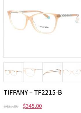 0tf2207 Tiffany & Co. And Reading Glasses Tf 2215bb Opal Nude Gold Frames Readers
