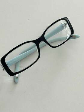 2091-b Tiffany & Co. 8055 And Reading Glasses Tf 53-16 Black Blue Frames Readers
