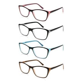 Tishui 770240736723 Reading Glasses For Women 1.25 Modern Cat Eye Ladies Readers 2 Tone S