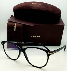 5544-b Tom Ford New Reading Glasses Tf 001 53-15 Black Gold Cateye Frame Readers