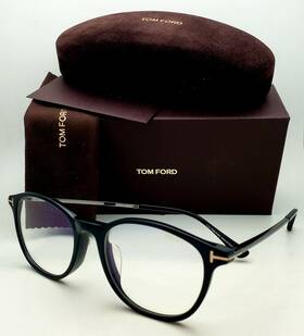 5553-f-b Tom Ford Reading Glasses Tf 5553-b 001 50-19 145 Round Black F