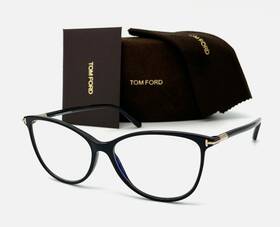 5616-b Tom Ford New Reading Glasses Tf 001 54-14 Black Gold Cateye Frame Readers