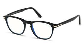 5625-b Tom Ford New Reading Glasses Tf 001 52-19 Black And Gold Frames Readers