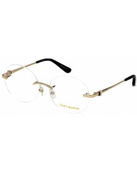 Tory Burch 725125015967 Gold Frame Clear Lens Eyeglasses - Shiny Light -size One Size