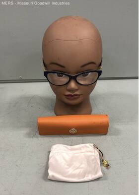 Ty2045 Tory Burch Womens Gold / Blue Tortoise Frame Reading Glasses W Case