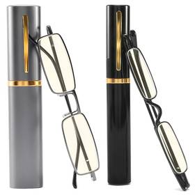 Touk 786468853333 Small Pocket Reading Glasses Blue Light Blocking Slim Compact Half Readers W