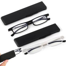 Toveen 786468856259 2 Pack Compact Folding Reading Glasses Anti Blue Light Uv Ultra-thin Slim Tr