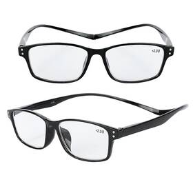 Trifutoro 768486906727 2 Pack Magnetic Reading Glasses Long Temples Computer Readers Flexible