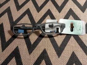 Tru Sight 037435930008 Unisex Trusight Frosted Gray Frame Reading Glasses-nwt 2.75-spring Hinge