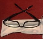 True Vision Reading Glasses 4.0 Black Comfort Spring Arms Dura-tight Screws Clear 660335736618