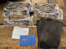 9601-vp2-bw Truvision Readers New Computer Reading Glasses Gaming 5 Pack Anti Blue Light 0.00