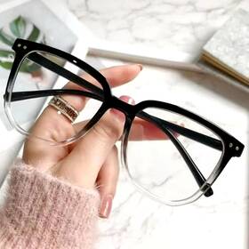 Turbo-roofinds 705353260124 Blocking Glasses Cat Eye Clear Lens Ultralight Unisex Fashion Goggles Optical Sp