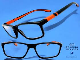 Rs494 U Me Eyewear Sleek Contemporary Modern Sporty Reading Eye Glasses Readers Black Frame 1.75