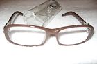 Unbranded Plastic Brown Metallic Sprinkled Reading Glasses Case 2.75 Strength 739042006656