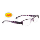 R9019 Unisex Hinge Readers Plastic 1.50 Purple Semi-rim Spring