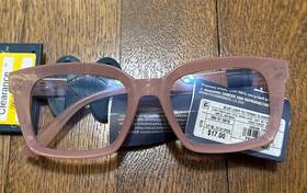 Universal Thread 196983759360 Shiny Plastic Rectangle Blue Light Filtering Glasses Rose Pink