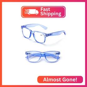 2xblueway V.w.e. 2 Pairs Transparent Neon Color Deluxe Reading Glasses - Comfortable Styli