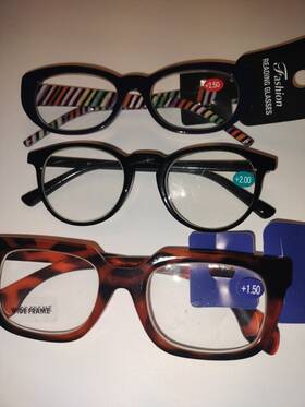 7004 V.w.e. 3 Pairs Womens Fashion Reading Glasses Readers Strengths